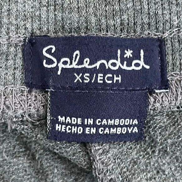 Splendid Gray Black Leopard Mid-Rise Jogger Pants Soft Lounge Womens Pajama XS - Picture 8 of 13